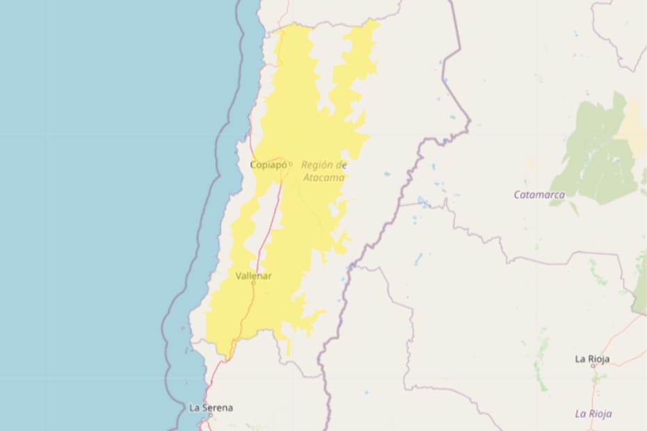 En la región de Atacama, se espera que los termómetros sobrepasen los 33° en las próximas horas. Créditos: DMC