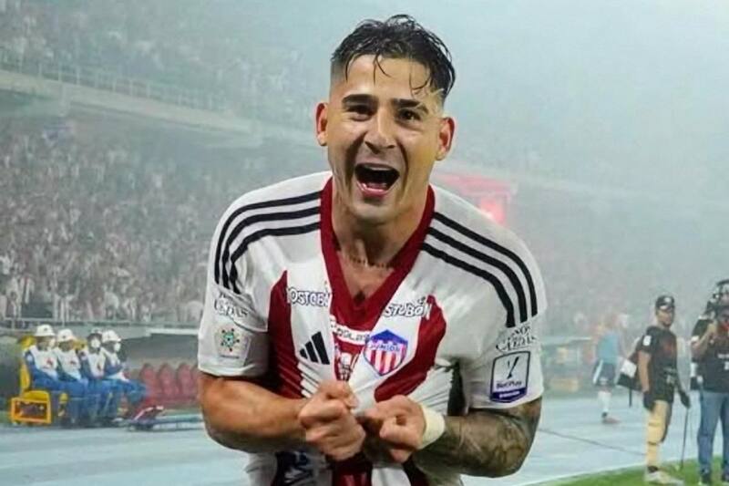 El delantero paraguayo es el máximo anotador de Junior de Barranquilla en el año. Foto: Guillermo Paiva en Instagram.