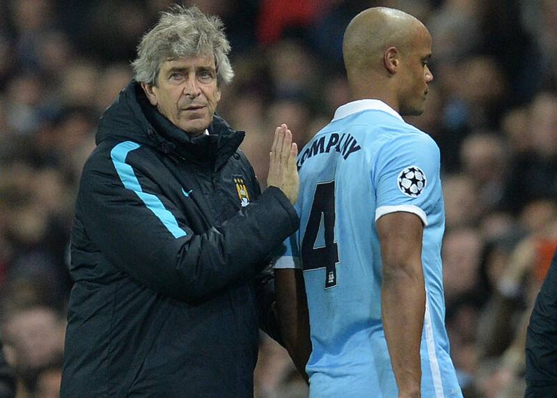 Manuel Pellegrini y Vincent Kompany tuvieron una buena relación en el Manchester City.