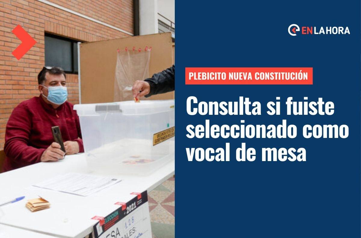 Plebiscito Nueva Constitución: ¿Cómo saber si salí vocal de mesa y qué razones hay para excusarse?