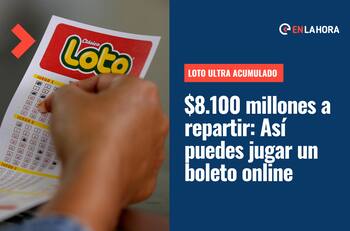 Loto ultra acumulado repartirá $8.100 millones: Revisa cómo jugar un boleto online y cuánto cuesta