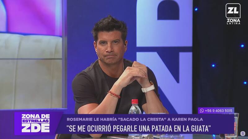 El conductor de Zona de Estrellas reaccionó con incomodidad tras comentario de Cata Pulido.