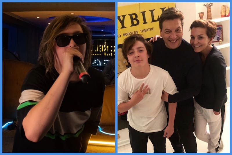 Julio César Rodríguez y Fran García-Huidobro junto a su hijo, Joaquín