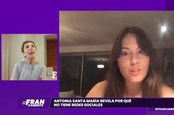 Antonia Santa María por su pequeña hija, quien despierta y le toma el celular: "Esa imagen para mí es muy fuerte"
