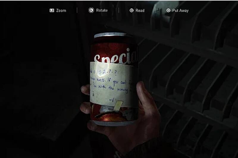 La lata de soda les entregará tres de los cinco números para abrir la puerta. Créditos: The Last of Us Part 2