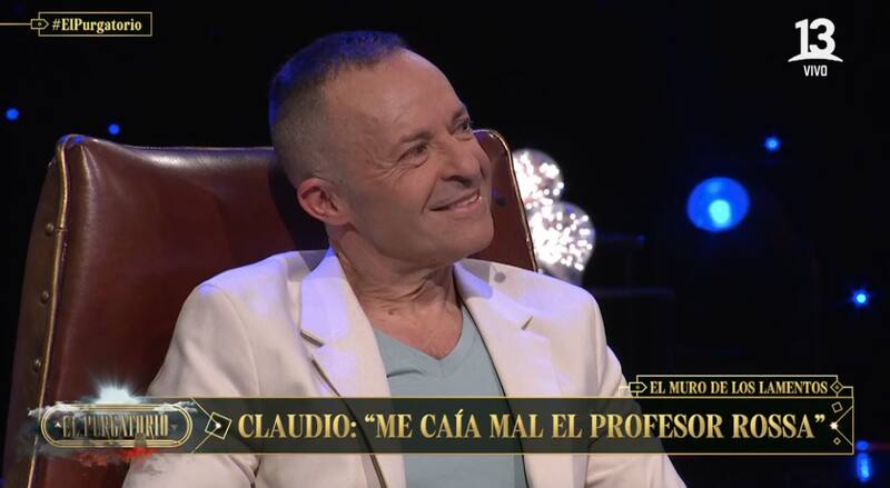 Claudio Moreno en "El Purgatorio". Foto: Canal 13.