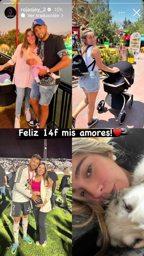 Historia de Instagram de Jeyson Rojas en el Día de los Enamorados.