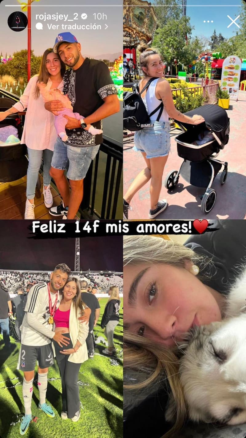 Historia de Instagram de Jeyson Rojas en el Día de los Enamorados.