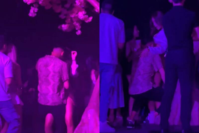 El jugador fue captado bailando con Emily Matute en la Fiesta Bresh