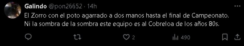Comentarios de hinchas de Cobreloa tras la derrota ante Audax Italiano.