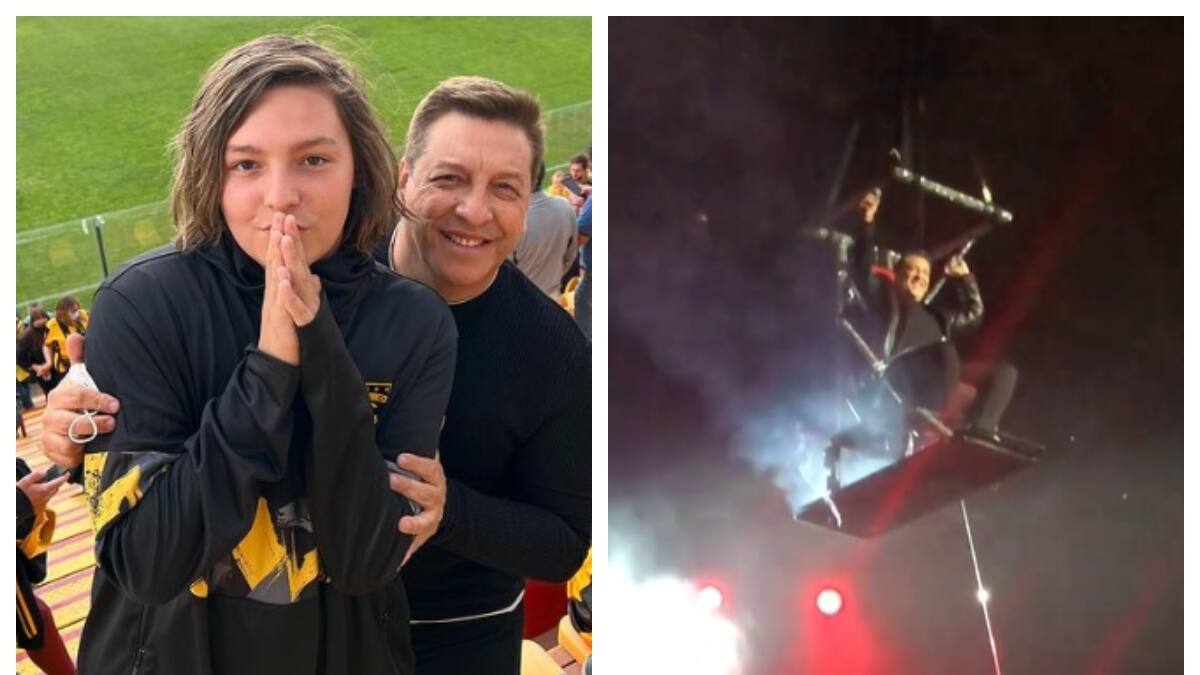 "La ca...": Nineteen Elevnn compartió su reacción ante la entrada al estilo Daddy Yankee de su padre, Julio César Rodríguez