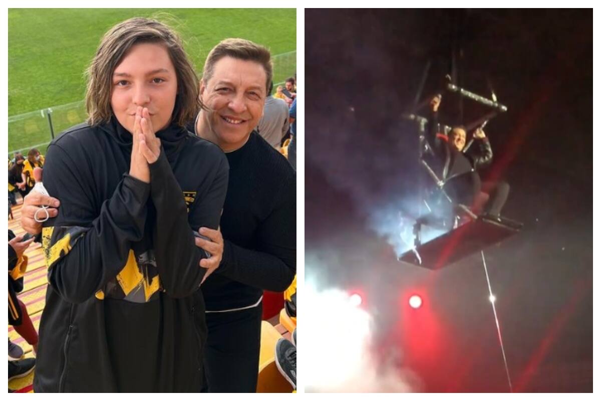 "La ca...": Nineteen Elevnn compartió su reacción ante la entrada al estilo Daddy Yankee de su padre, Julio César Rodríguez