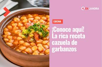 Receta: Cazuela de garbanzos, una rica opción vegetariana paso a paso