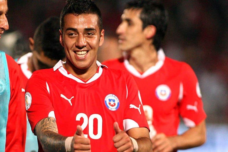 Matías Campos Toro jugó dos partidos y marcó un gol por La Roja en las eliminatorias para Brasil 2014. Foto: Comunicaciones/ANFP.