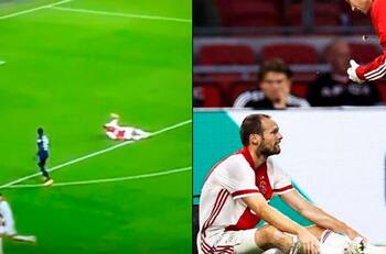 Impactante: El momento en que jugador del Ajax se desplomó por problema cardiaco