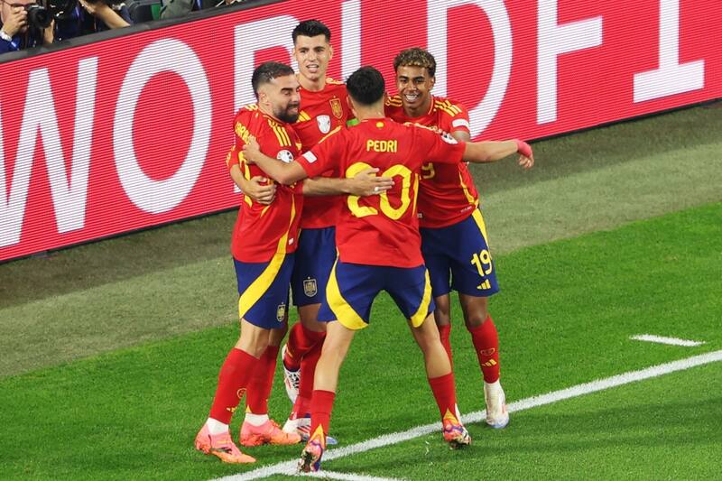 España le ganó a Italia en la Eurocopa. EFE