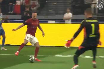 Como en sus mejores tiempos: Franck Ribéry dejó este golazo tras pase de Robben en la Beckenbauer Cup