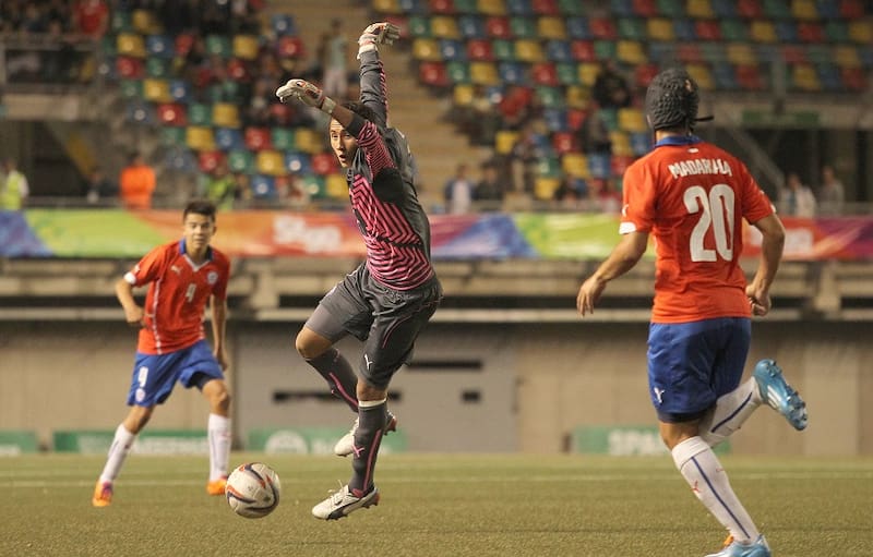Jugando por La Roja.