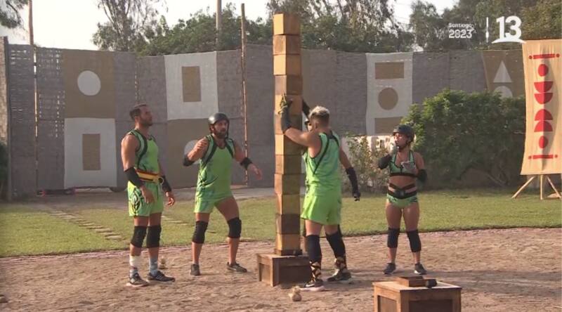 Arturo Longton durante la competencia grupal. Foto: Canal 13.