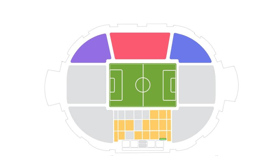 En colores los sectores del Monumental que siguen disponibles