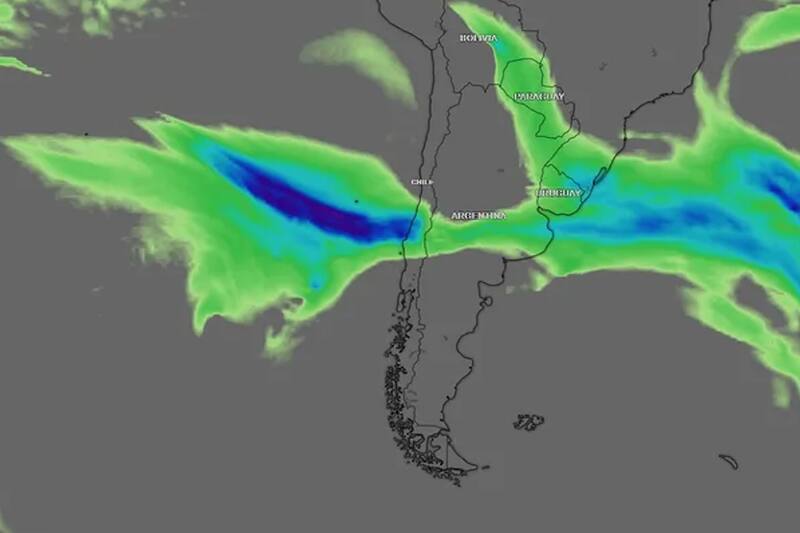 Aportará menos lluvias de lo que lo ha hecho las últimas veces que ha pasado por Chile. (Créditos: Meteored)