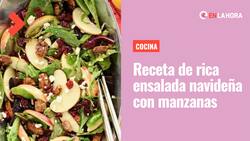Receta de ensalada navideña de manzana: Una fiesta de sabor para preparar en casa