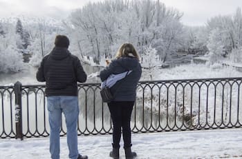 VIDEO | Tormenta Juliette: Tempestad trae nevadas a nivel del mar en España