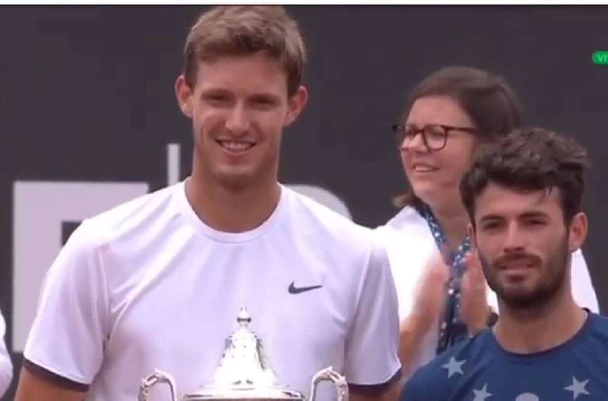 Así festejó Nicolás Jarry su título en el ATP de Bastad