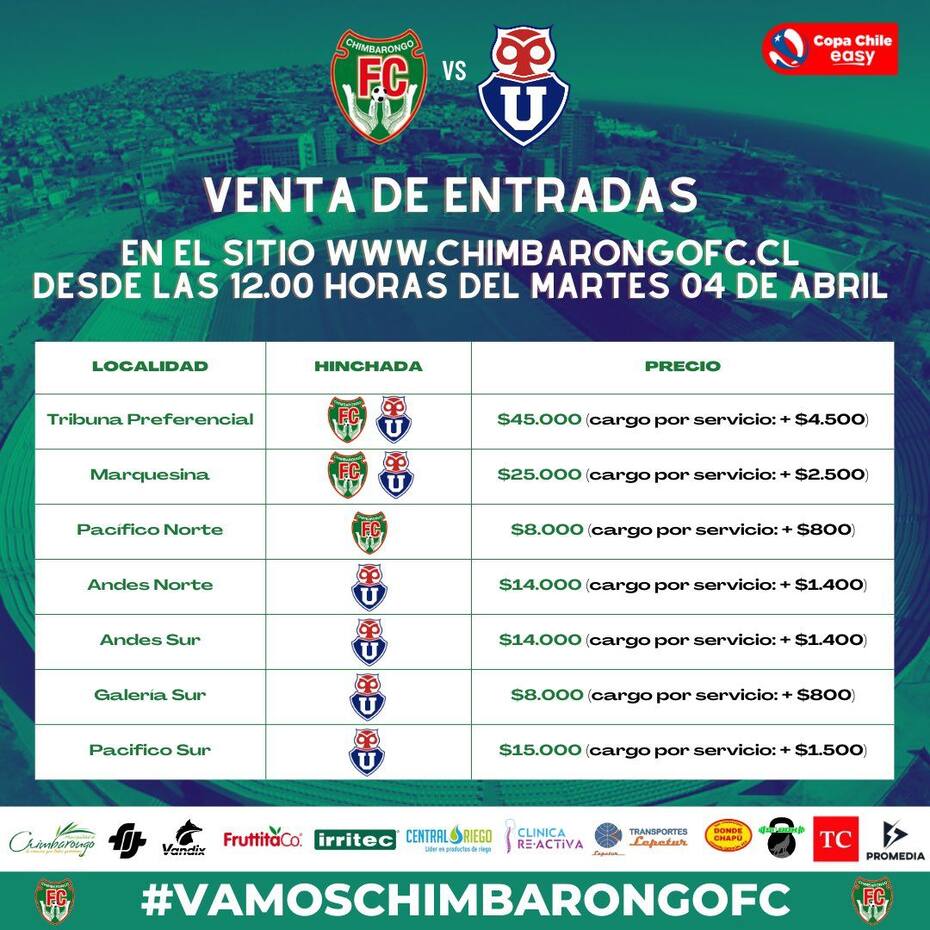 Este es el valor de las entradas de Chimbarongo