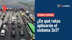 Retorno a la Región Metropolitana: ¿En qué rutas funcionará el sistema 3x1 en dirección a Santiago?