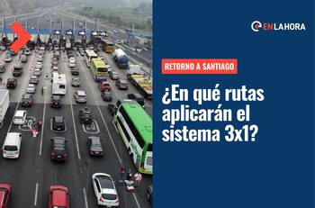 Retorno a la Región Metropolitana: ¿En qué rutas funcionará el sistema 3x1 en dirección a Santiago?