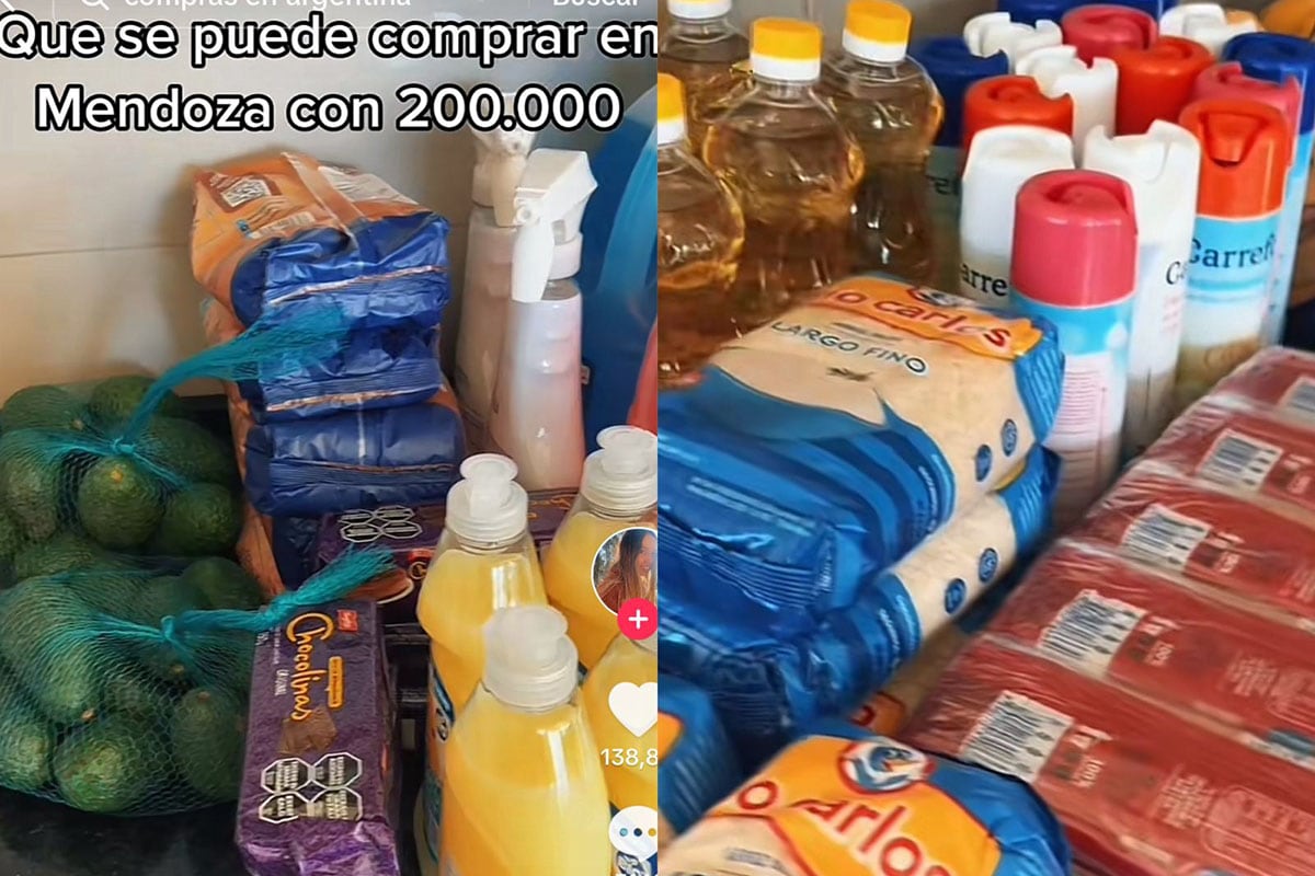 Compras de una chilena en Mendoza, viral en TikTok