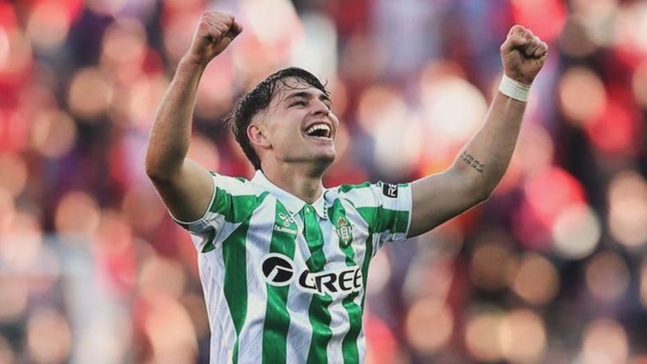 El canterano que enamoró a Pellegrini. Foto: Instagram de Ortiz.