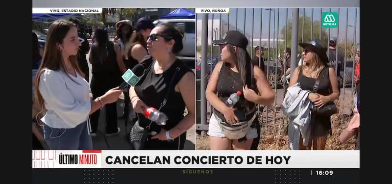 Los seguidores expresaron su molestia en el progama de noticias. Créditos: Mega.