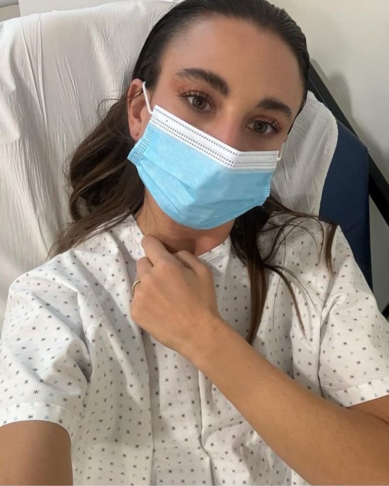 Tita Ureta terminó en la clínica. Créditos: Instagram