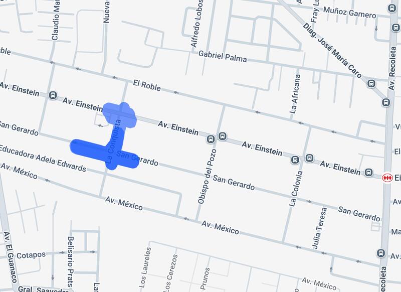 Zona afectada de Recoleta. Foto: Enel