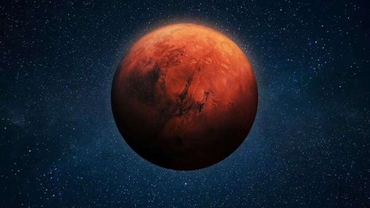 Ilustración del planeta Marte.