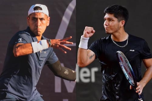 Las dos raquetas nacionales se verán las caras en los octavos de final del Challenger de Concepción. Fotos: Legión Sudamericana y Matías Soto en Instagram.