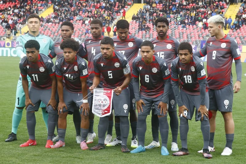 La selección de Oceanía se ganó el cariño del público chileno.
