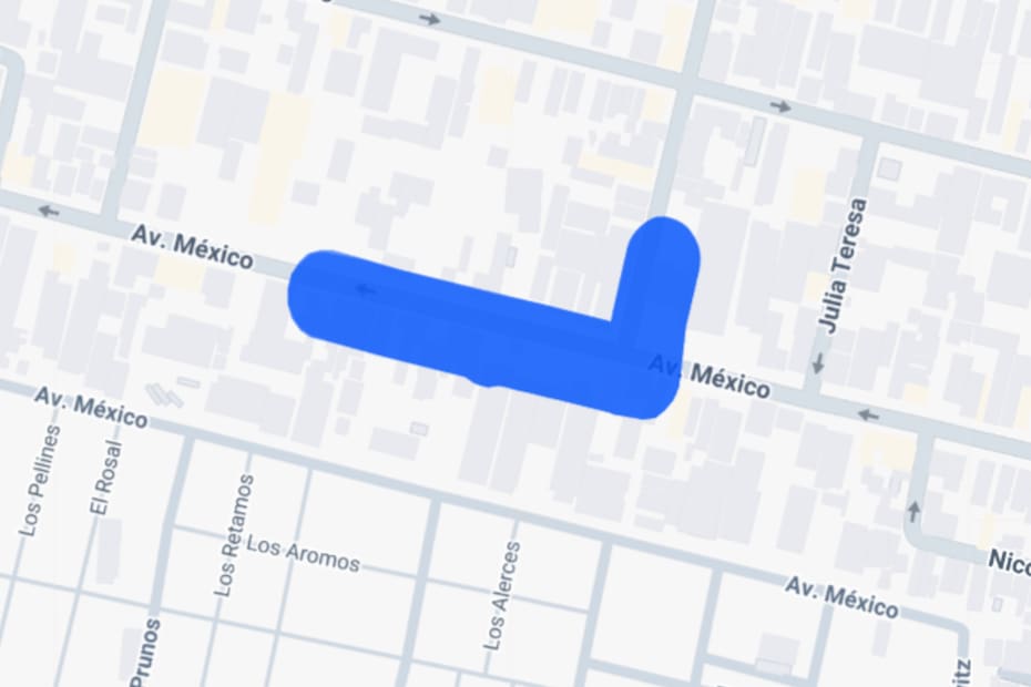 Sector afectado por el corte de luz.