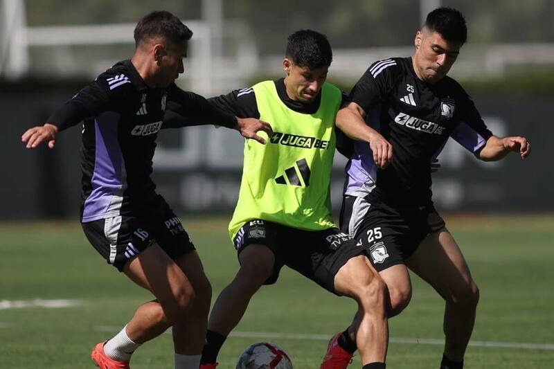 en los entrenamientos de Colo Colo.