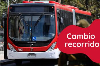 Red Movilidad anuncia 8 cambios de recorrido en servicios de diversas comunas de Santiago