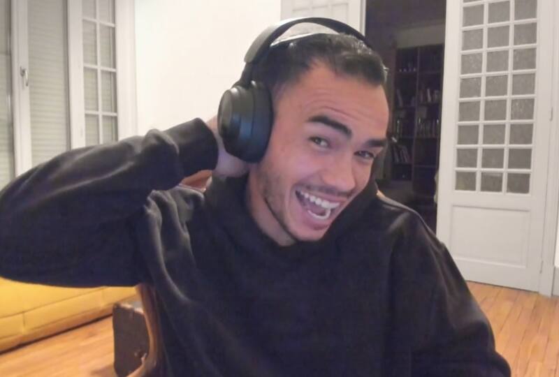 Gabriel Suazo recibió una insólita solicitud en Toulouse. Foto: Reproducción Twitch.