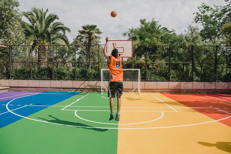 El recinto cuenta con multicanchas, además de canchas especializadas para jugar básquetbol, voleibol y fútbol. Créditos: Municipalidad de Providencia.