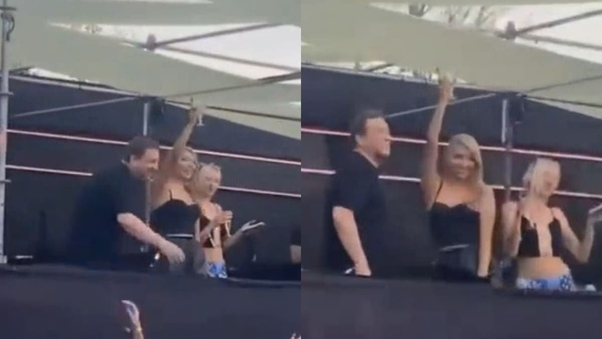 Amor y baile: Así fue el carrete de Julio César Rodríguez y su polola, Natu Paulina, en Creamfields Chile