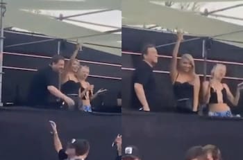Amor y baile: Así fue el carrete de Julio César Rodríguez y su polola, Natu Paulina, en Creamfields Chile