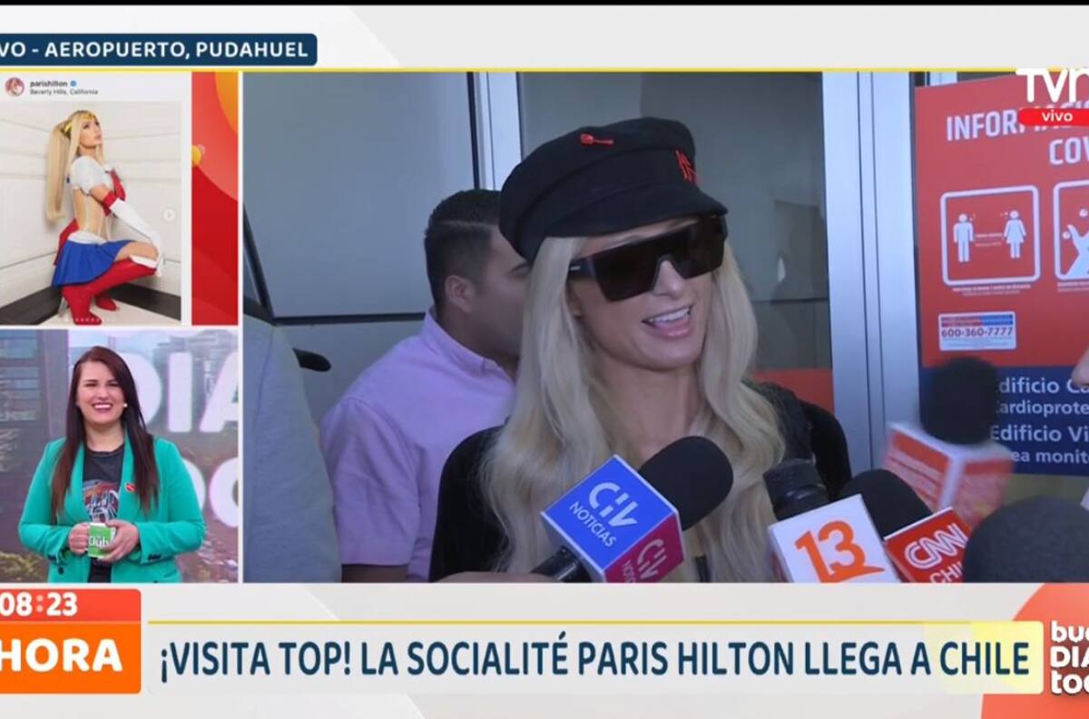 "Vamos a tener un gran día": Así fue la mediática llegada de Paris Hilton a Chile para participar de la Teletón 2022