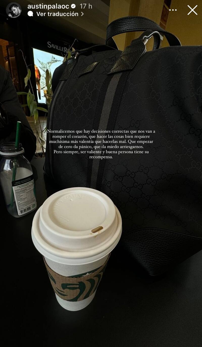 Austin Palao publica enigmática reflexión.