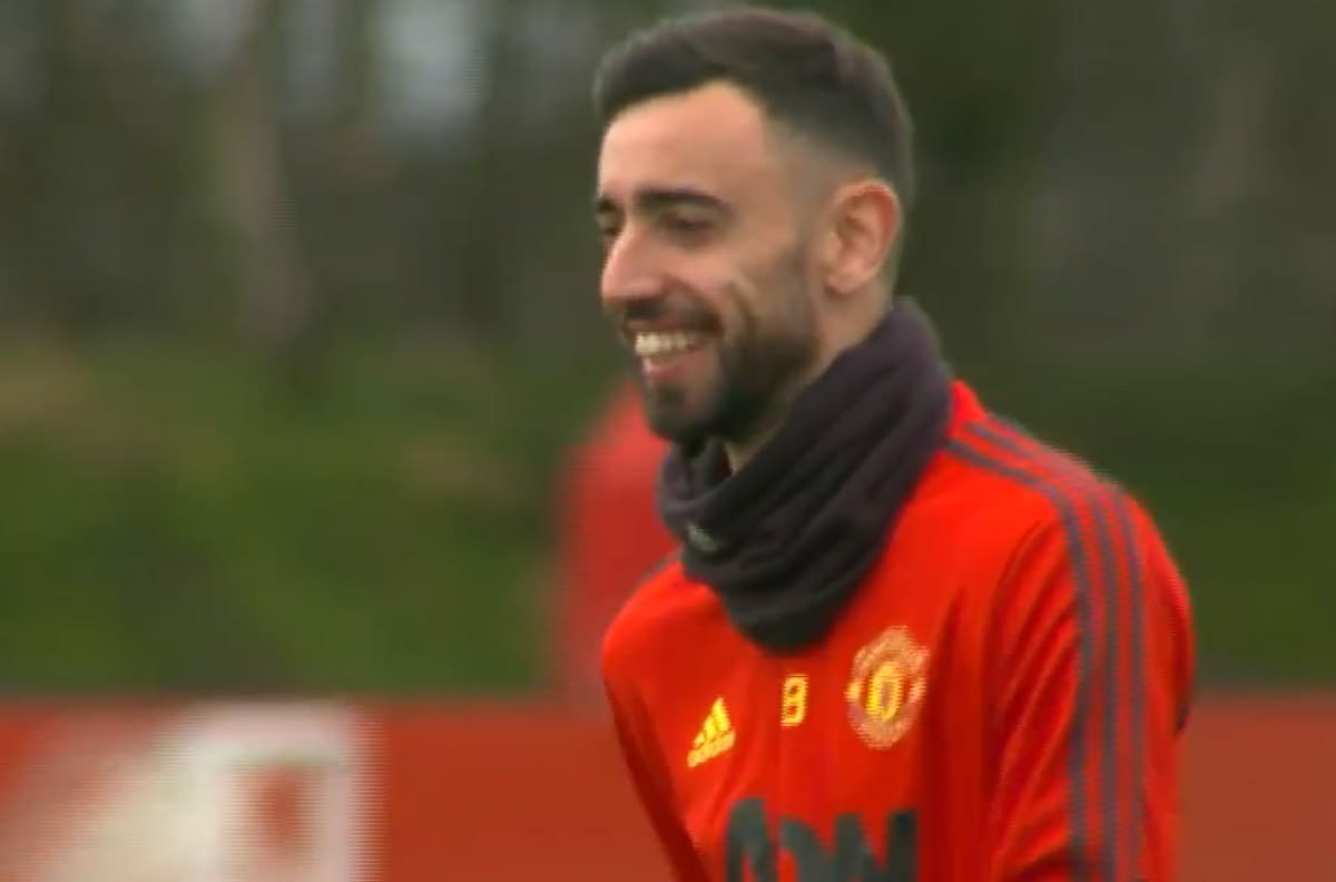 Manchester United le dio la bienvenida a Bruno Fernandes