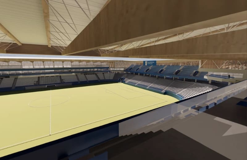 hacia la tribuna Ignacio Prieto (cruzados.cl)